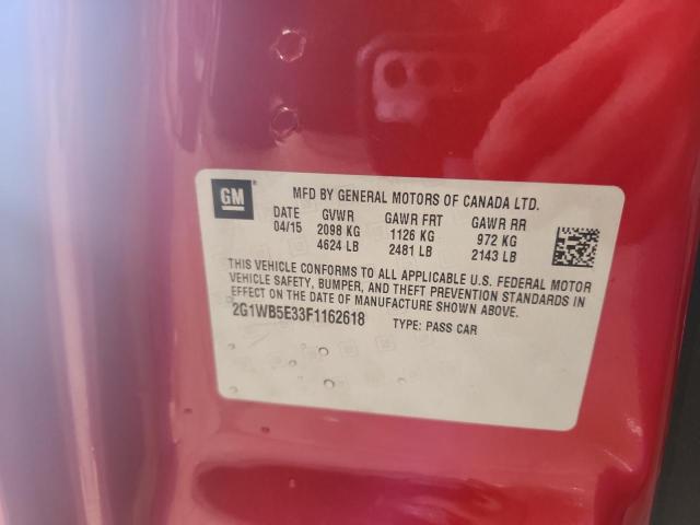 2015 CHEVROLET IMPALA LIMITED LT - 2G1WB5E33F1162618