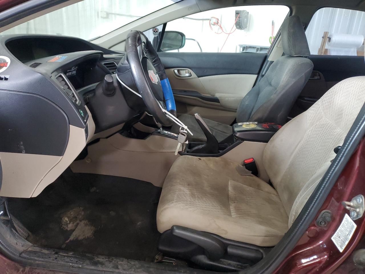 Lot #3316813424 2014 HONDA CIVIC LX