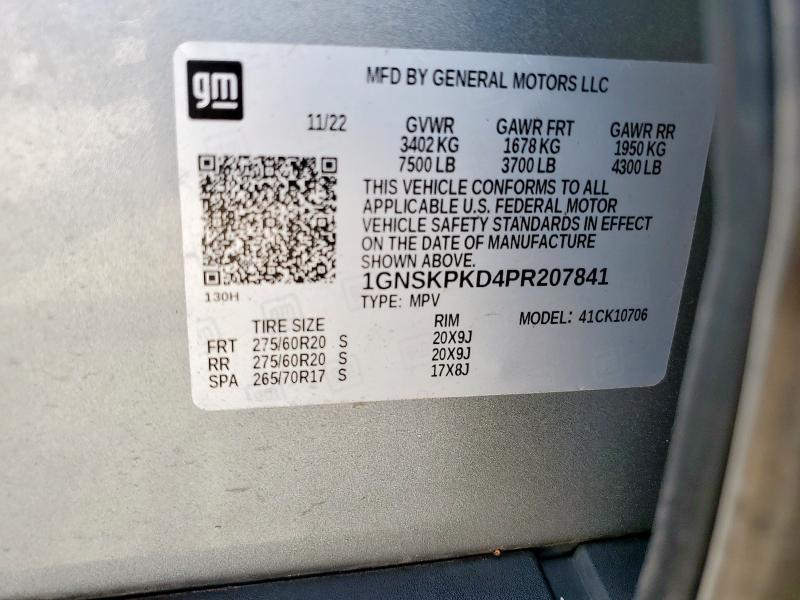 2023 CHEVROLET TAHOE K150 #3245208581