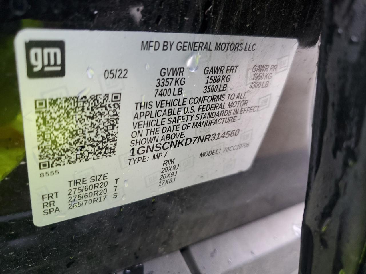 CHEVROLET TAHOE C1500 LT