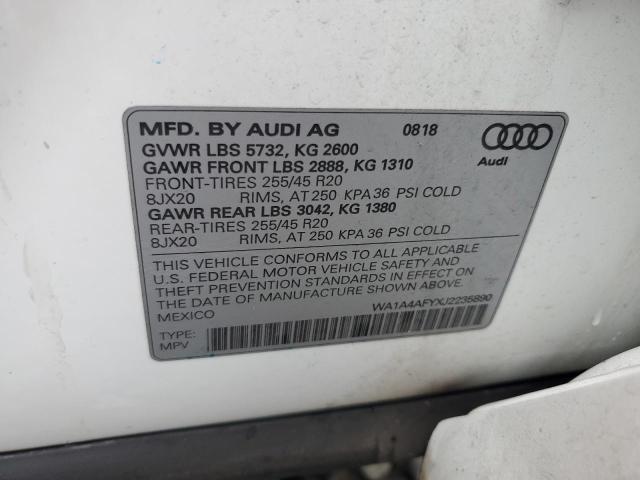 2018 AUDI SQ5 PREMIU WA1A4AFYXJ2235890