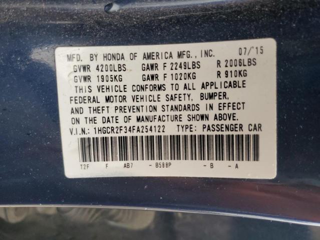 2015 HONDA ACCORD LX 1HGCR2F34FA254122