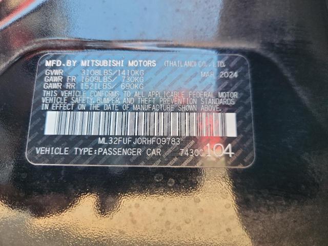 2024 MITSUBISHI MIRAGE G4 ES ML32FUFJ0RHF09783