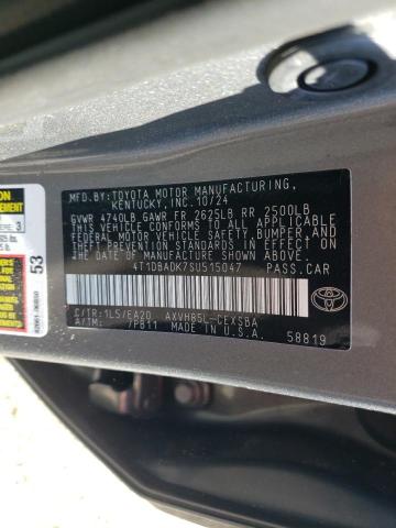 2025 TOYOTA CAMRY XSE - 4T1DBADK7SU515047