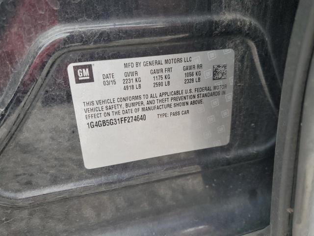 2015 BUICK LACROSSE #3303854535