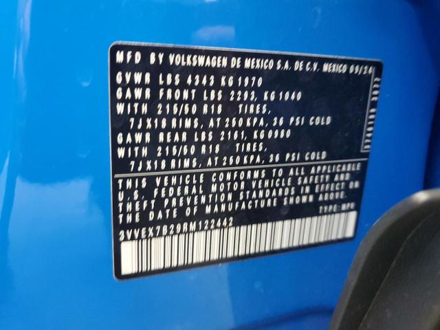 2024 VOLKSWAGEN TAOS SE 3VVEX7B29RM122442