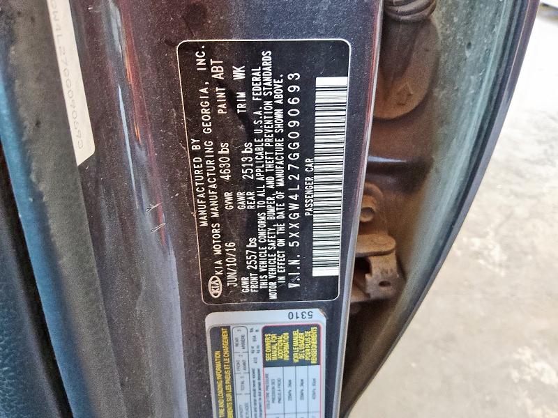 2016 KIA OPTIMA SX 5XXGW4L27GG090693