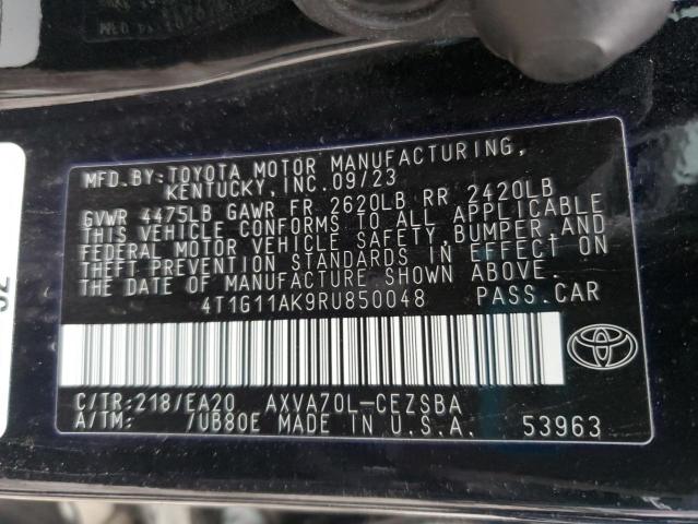 2024 TOYOTA CAMRY SE N 4T1G11AK9RU850048