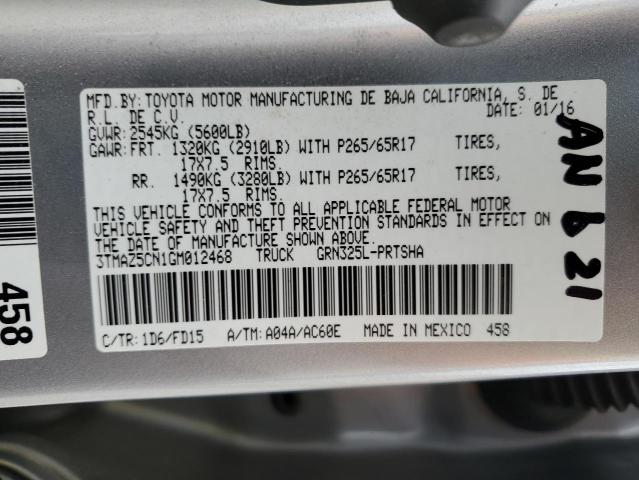 2016 TOYOTA TACOMA DOU 3TMAZ5CN1GM012468