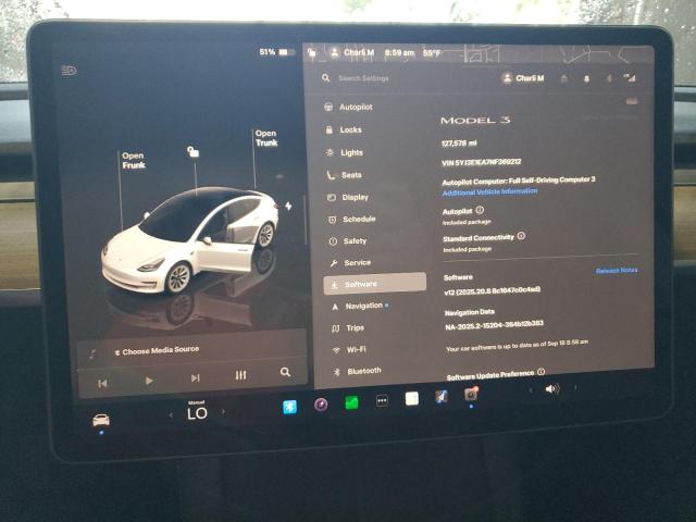 2022 TESLA MODEL 3 5YJ3E1EA7NF369212