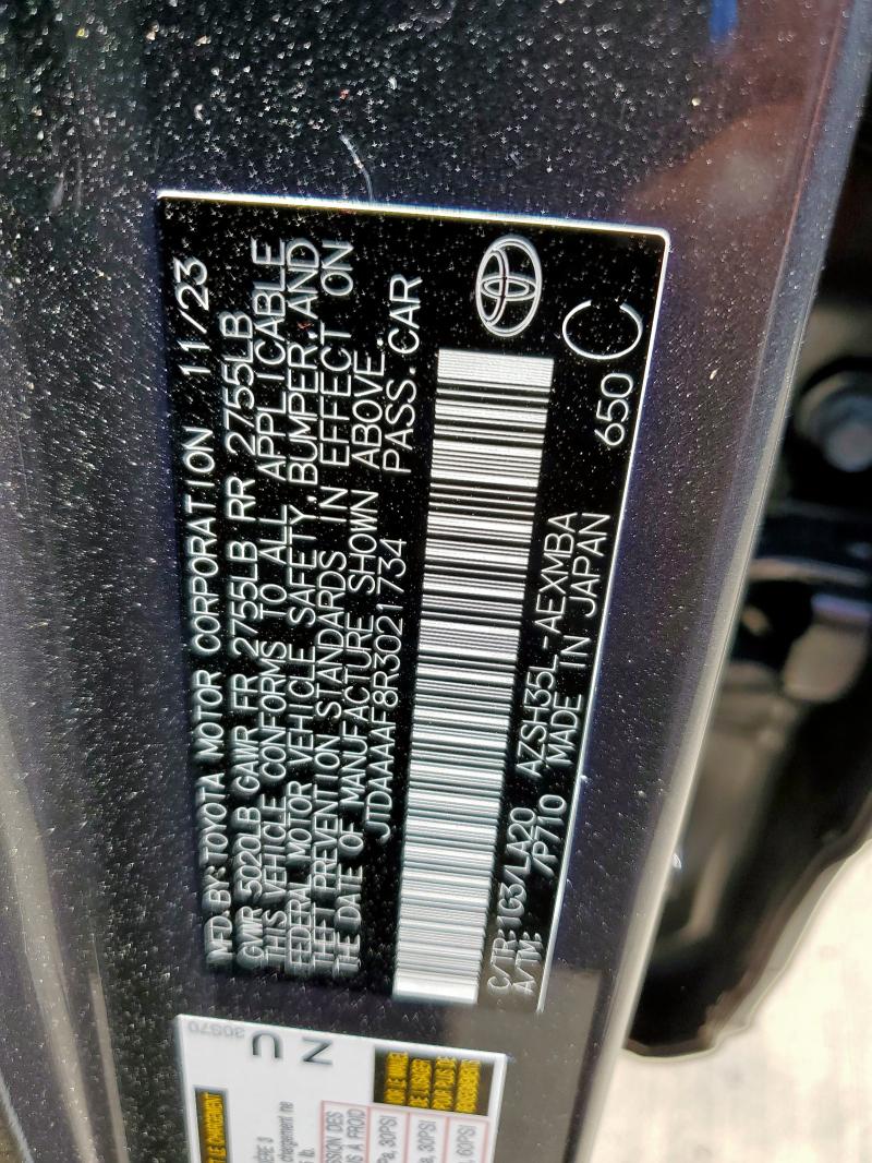 2024 TOYOTA CROWN XLE JTDAAAAF8R3021734