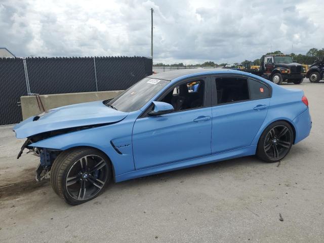 BMW M3 2015 blue sedan 4d gas WBS3C9C50FJ276223 photo #1