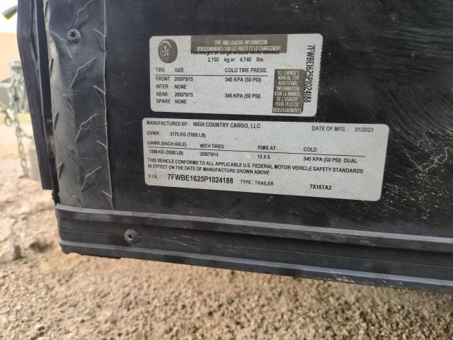 2023 HIGH COUNTRY UTILITY TRAILER <= 12 FT. #3284148533