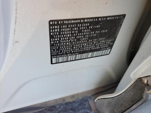 2018 VOLKSWAGEN TIGUAN SE 3VV3B7AX9JM039200