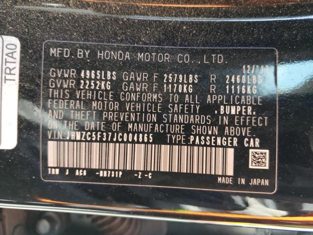2018 HONDA CLARITY TO JHMZC5F37JC004865