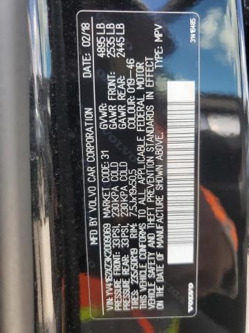 2019 VOLVO XC40 T5 MO YV4162XZ3K2009069