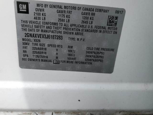2018 CHEVROLET EQUINOX PR 2GNAXVEV3J6187283