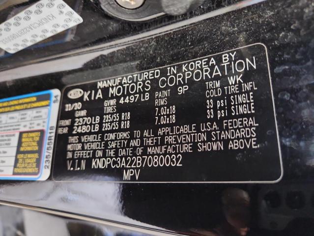 2011 KIA SPORTAGE E - KNDPC3A22B7080032