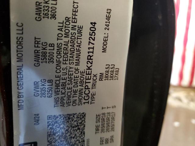 2024 CHEVROLET COLORADO T 1GCPTEEK2R1172504