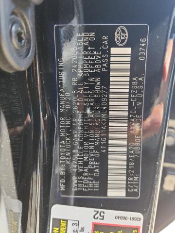 2021 TOYOTA CAMRY SE - 4T1G11AKXMU409277