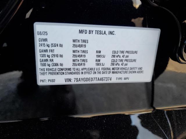 2026 TESLA MODEL Y - 7SAYGDED7TA467374