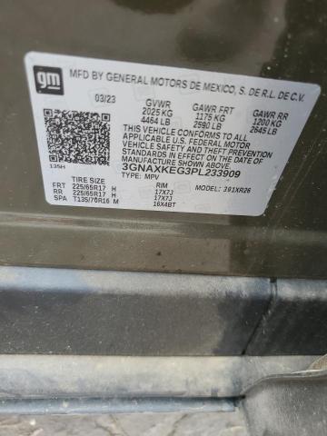 2023 CHEVROLET EQUINOX LT 3GNAXKEG3PL233909