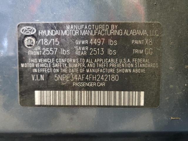 2015 HYUNDAI SONATA SPORT 5NPE34AF4FH242180