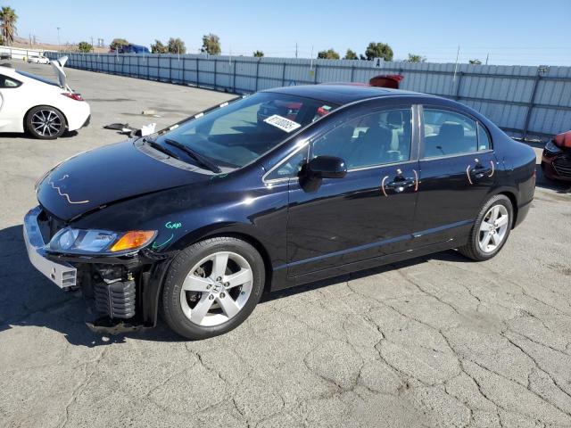 HONDA CIVIC EX 2008 black  gas 2HGFA16848H512539 photo #1