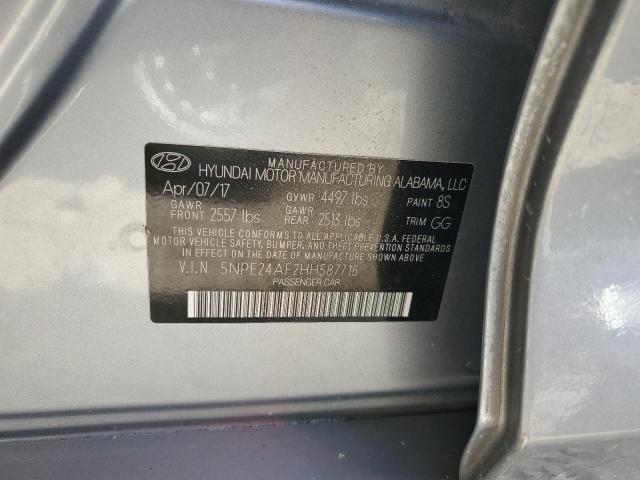 2017 HYUNDAI SONATA SE 5NPE24AF2HH587715