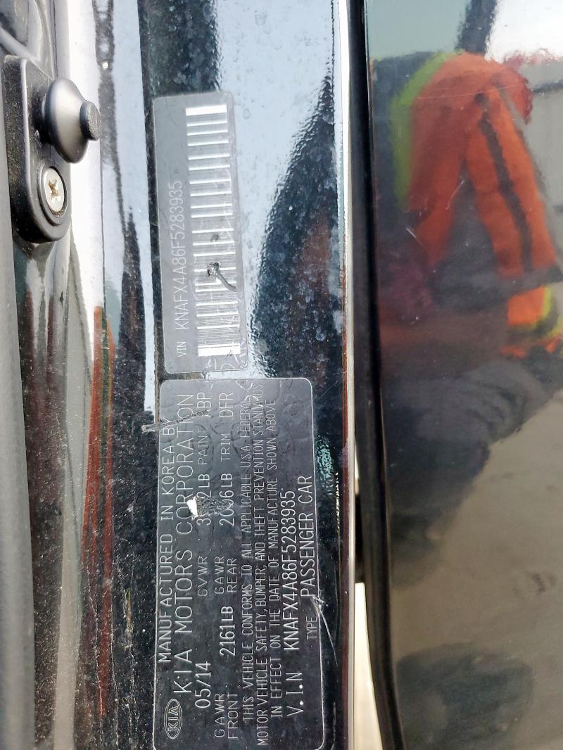 2015 KIA FORTE EX KNAFX4A86F5283935