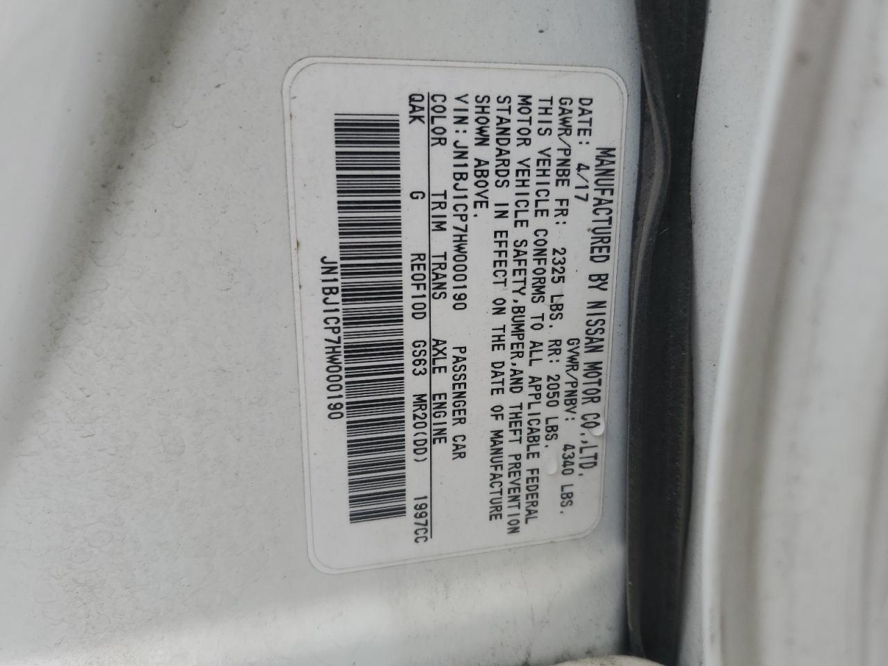 NISSAN ROGUE SPORT S