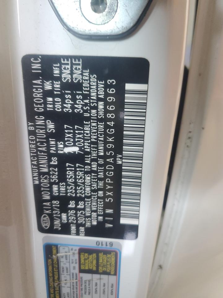 Lot #3318872041 2019 KIA SORENTO LX