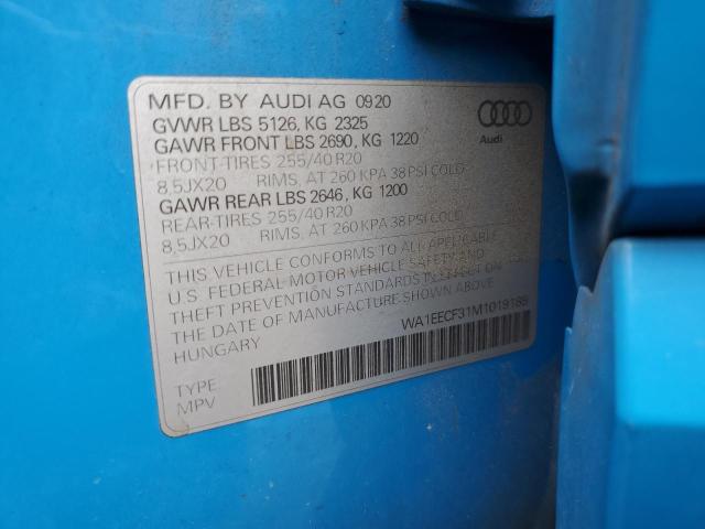 2021 AUDI Q3 PREMIUM PLUS S LINE 45 WA1EECF31M1019189