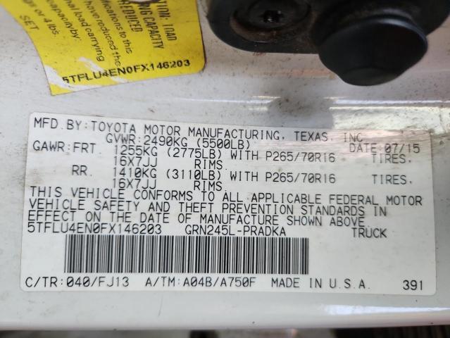 2015 TOYOTA TACOMA DOU 5TFLU4EN0FX146203
