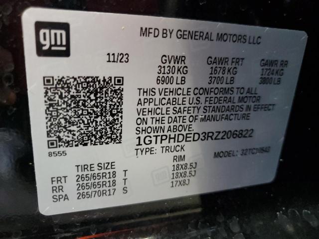 2024 GMC SIERRA C15 1GTPHDED3RZ206822
