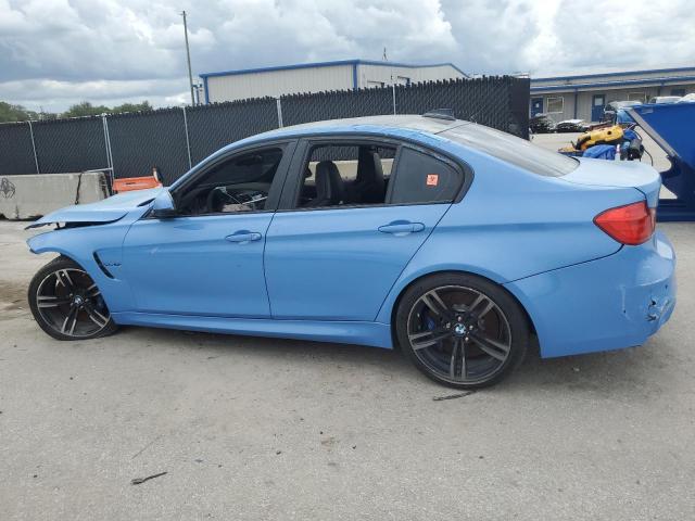 BMW M3 2015 blue sedan 4d gas WBS3C9C50FJ276223 photo #3