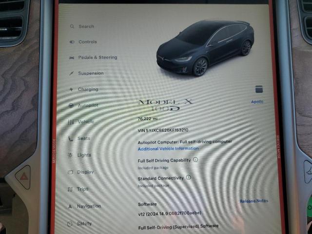 2019 TESLA MODEL X 5YJXCBE26KF153210