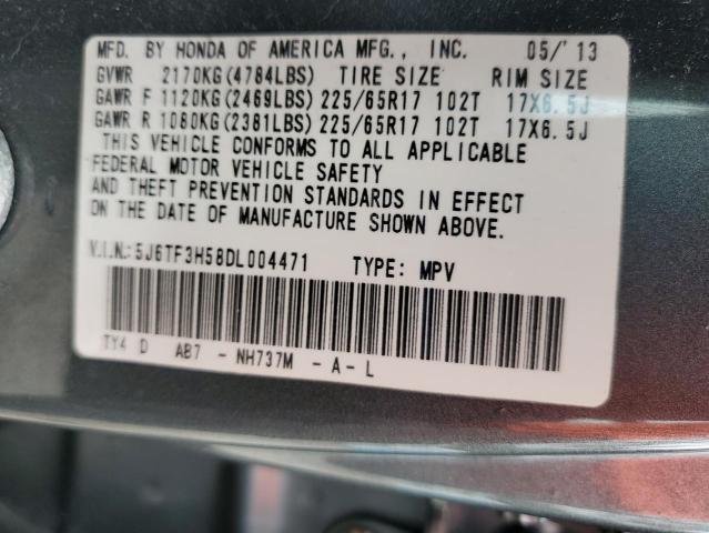 2013 HONDA CROSSTOUR EXL - 5J6TF3H58DL004471