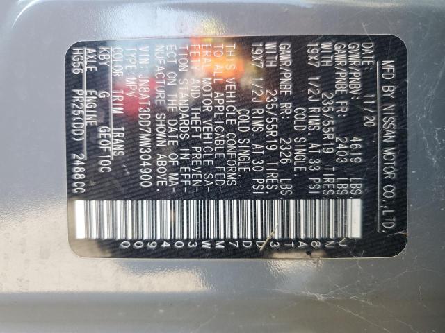 2021 NISSAN ROGUE PLATINUM JN8AT3DD7MW304900