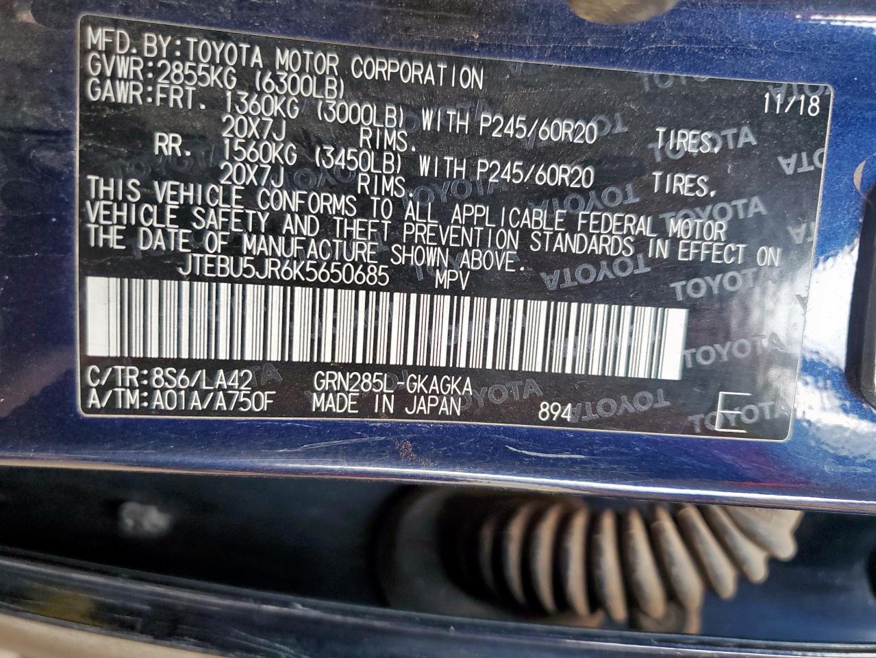 TOYOTA 4RUNNER SR5/SR5 PREMIUM