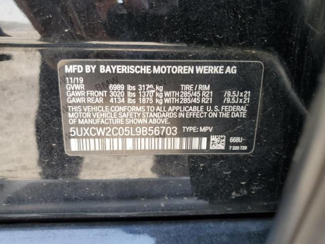 2020 BMW X7 XDRIVE4 5UXCW2C05L9B56703