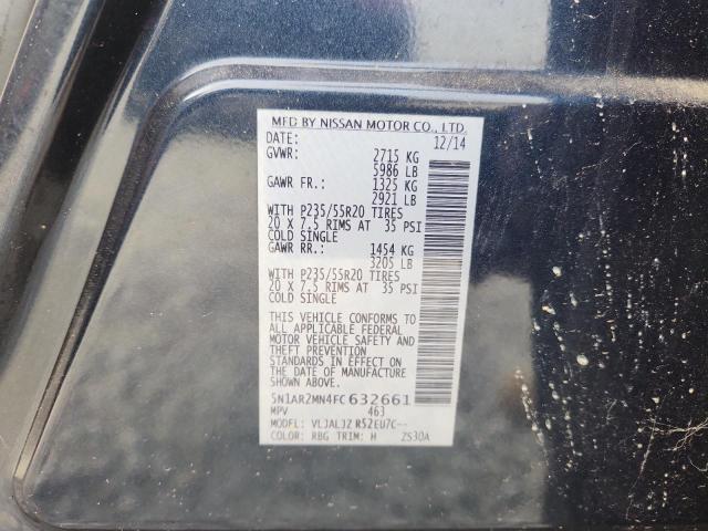2015 NISSAN PATHFINDER S 5N1AR2MN4FC632661
