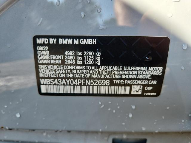 2023 BMW M3 COMPETI WBS43AY04PFN52698