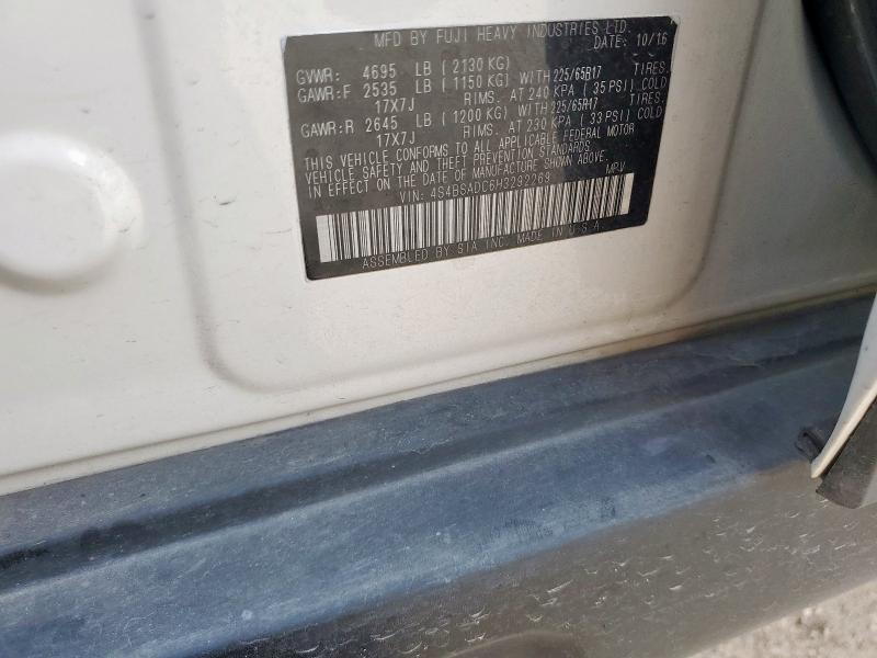 2017 SUBARU OUTBACK 2. 4S4BSADC6H3292269