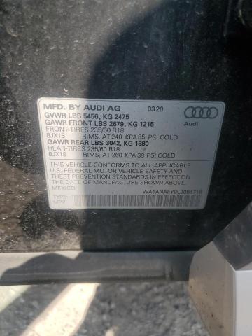 2020 AUDI Q5 PREMIUM WA1ANAFY9L2084718