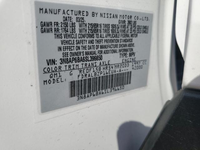 2025 NISSAN KICKS S 3N8AP6BA6SL396650