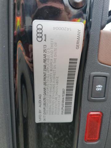 2017 AUDI A4 PREMIUM WAUPNAF48HA153857