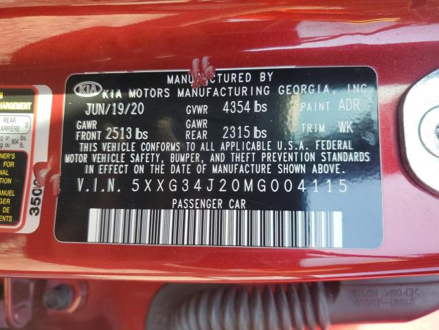 2021 KIA K5 EX #3269023055