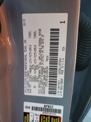 2020 TOYOTA TUNDRA DOU 5TFUY5F16LX894184