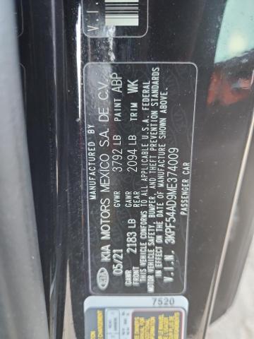 2021 KIA FORTE EX - 3KPF54AD9ME374009